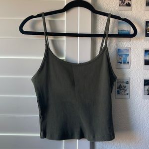 Green Crop Tank